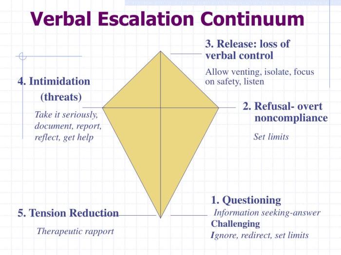 The verbal escalation continuum cpi