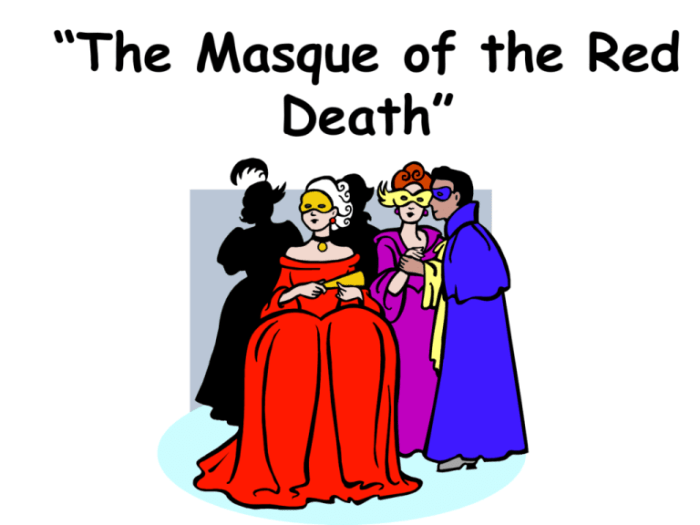 Literary devices in the masque of the red death