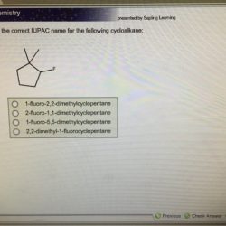 Select the correct iupac name for the cycloalkane: