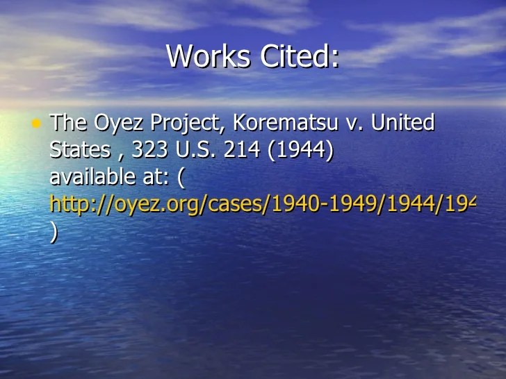 Korematsu v. united states icivics answer key